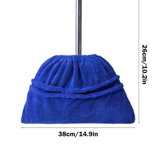 Kitchen Cleaning Cloths 38 cm x 26 cm Microfiber Mop Cover Replacement Set 2 Pack Reusable Absorbent Double-Sided Cleaning Cloth for Lazy Broom and Floor Sweeping