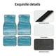 thumbnail image 4 of Fotbe Teal Turquoise Fluid Stripes Juego de 4 Tapetes para Auto con Estampado – Alfombrillas de Goma Reforzada, Diseño Antideslizante, Protección para Todo el Año – Vehículos, Autos, Camionetas y SUVs, 4 of 7