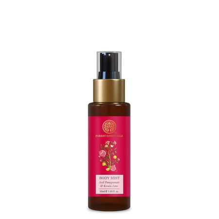 Forest Essentials Travel Size Body Mist Iced Pomegranate & Kerala Lime | Natural & Hydrating Body Spray For Men & Women | Luxury Citrus Fragrance | 50 ml