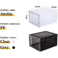 thumbnail image 2 of Upgrade 12pack Shoe Box Storage Containers,Thicken Sturdy Clear Stackable Plastic Shoe Organizer Box with Magnetic Door, Drop Front Shoe Box Sneakers, 2 of 6