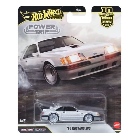 Hot Wheels Car Culture Premium 1:64 Scale Die-Cast Toy '84 Mustang SVO, Power Trip