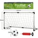 thumbnail image 2 of ejercicio Niños Kit de portería de fútbol Juguetes para interiores y exteriores montaje para niños Niñas Edades 3+ Patio trasero Diversión Verano METRO 122x48x65cm CUTICAT Entrenador de patadas, 2 of 8