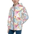 thumbnail image 2 of Kdxio Abstract Marble Texture Pattern Kids Boys Girls Zip Up Hoodie 3D Printed Hooded Sweatshirt Hoody Coat with Pocket 7-12 Y-Small, 2 of 6