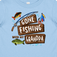 thumbnail image 4 of Inktastic Gone Fishing with My Grandpa Boys or Girls Baby T-Shirt, 4 of 5