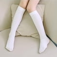 thumbnail image 4 of 1 Paire de Chaussettes Hautes Respirantes Uniques Mignonnes Multi-Usages Polyvalentes Style Preppy Type12, 4 of 9