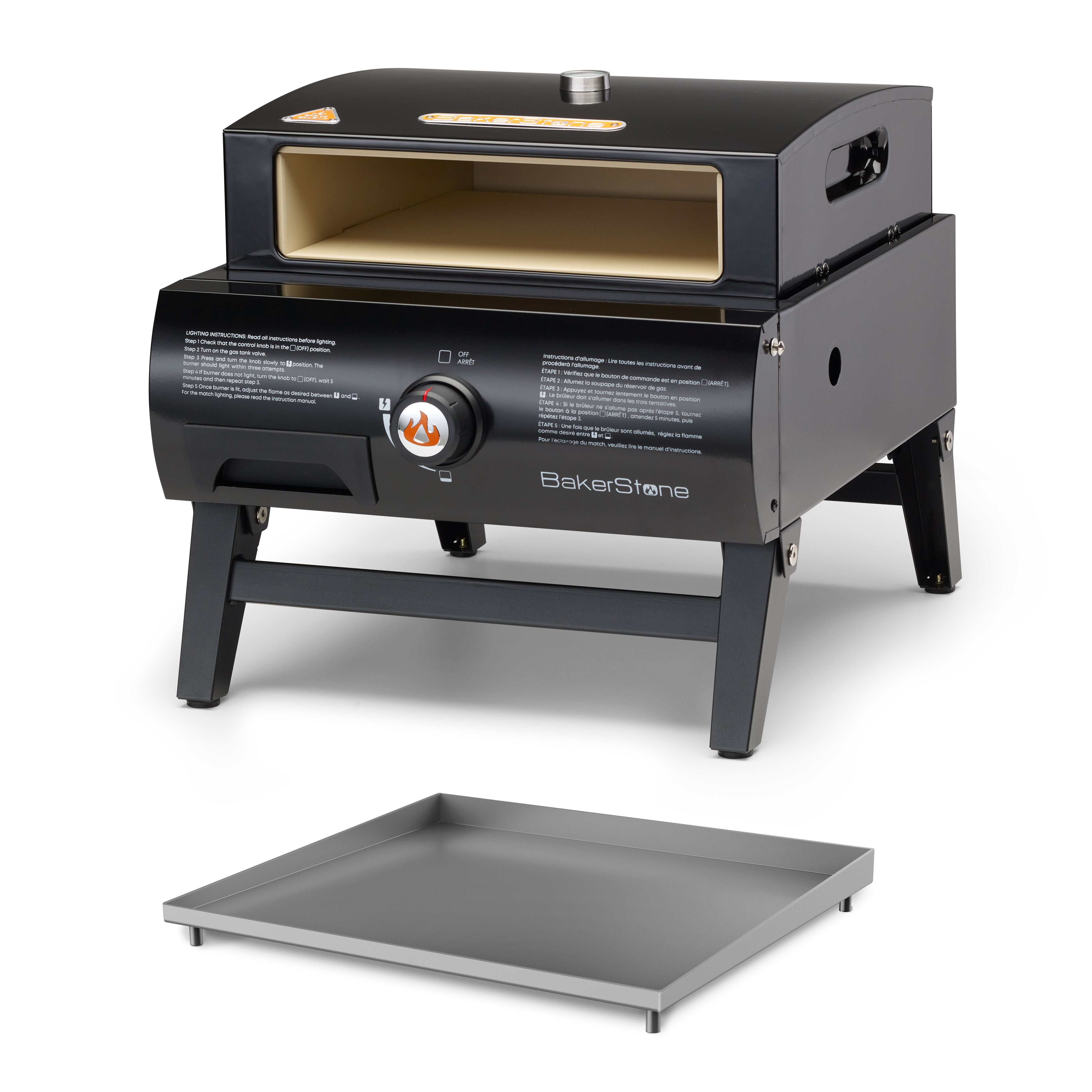 Portable Gas Pizza Oven, Bakerstone Outdoor Lp Gas Multi Function Cooking Center