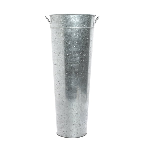 Hosley 22-Inch Gray Galvanized French Bucket