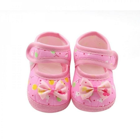 

Oaktree New High Quality Baby Shoes Cute Bownot Princess Shoes Soft Sole Infant Toddler Pre Walkers M8