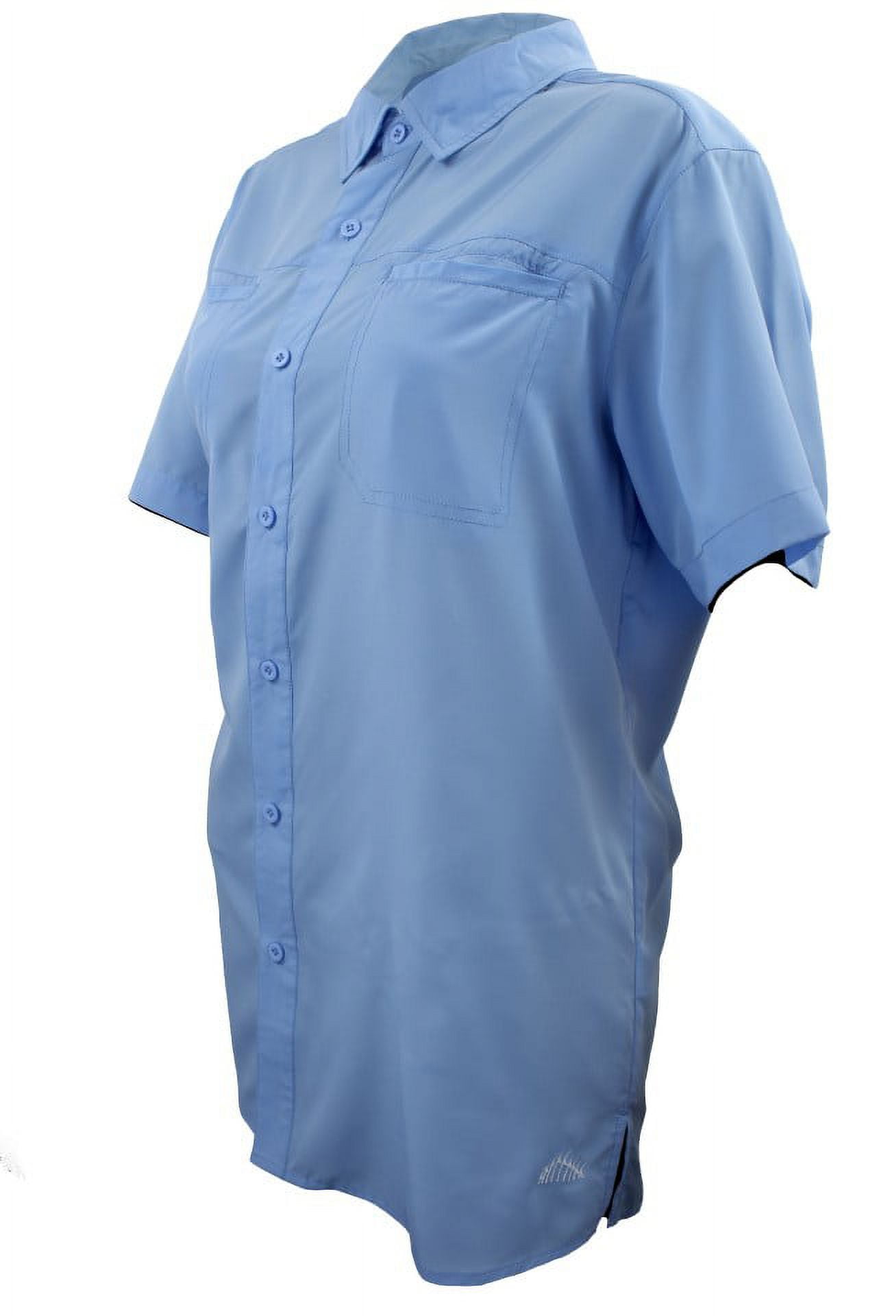 FinTech Women's Short Sleeve Fishing Shirt - Small