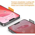 thumbnail image 3 of IBAOLE [3 Pack] Screen Protector Compatible with iPhone 12 Pro Max 12 6,7 Inch, HD Clarity Full Screen Protection Tempered Glass Film Screen Protector with Installation kits, TransparentBlack, 3 of 7