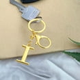 thumbnail image 3 of Eoozwa Metal Material Gold Letter A-Z Keychain for Women Men, Initial Letter Pendant with Key Ring, Charms for Key Backpack Bag Christmas Gift, 3 of 6