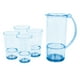 thumbnail image 1 of Set de Jarra Transparente Azul con 4 Vasos – Plástico Resistente, 1 of 1