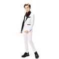 thumbnail image 5 of ETHAN Kids Tuxedo Suit for Boys Prom Suit Slim Fit 4 Piece Toddler Boys Wedding Suit White Size 3T, 5 of 7
