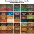 thumbnail image 6 of Saman 5950058 Indoor Semi-Transparent Mahogany Water-Based Wood Stain 12 oz., 6 of 6