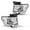 Chrome Clear, variant on BRYGHT-For 2009 2010 2011 2012 2013 2014 Ford F-150 F150 Pickup Chrome Headlights Pair