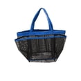 thumbnail image 2 of sweethay Bolsas de almacenamiento de malla para caminar en la playa para senderismo, bolsas colgantes para ducha, cepillo organizador portátil, bolso de Almacenamiento y organización del hogar Azul sweethay HA065527-02B, 2 of 6