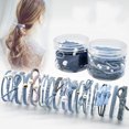 thumbnail image 4 of ZheElen 12 Pcs/set Kit de Serre-Tête Perle Simulée pour Femmes, Bandeau Queue de Cheval No.03, 4 of 5