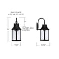thumbnail image 3 of Capital Lighting 953611BK Bridger 19" Tall Outdoor Wall Sconce - Black, 3 of 7