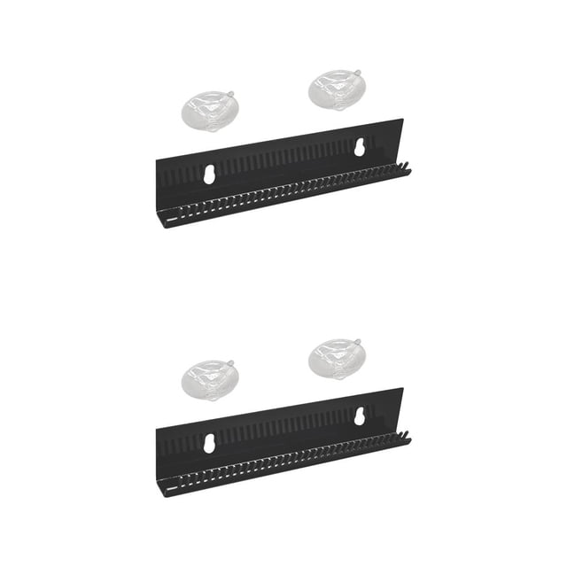 Qarigey Hair Salon Spa Hair Extensions Display Storage Holder para trenzar negro 2piezas Negro