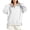 White, variant on Fashion Sweatshirts for Women Plus Size Pullover Sweatshirt Long Sleeve Button With Kangaroo Pocket Side Slit Loose Tops
