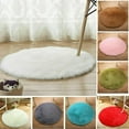 thumbnail image 3 of Fluffy Rug Round Floor Plush Carpet Soft Rug Non Slip Mat for Living Room Bedroom, Green, 3 of 7