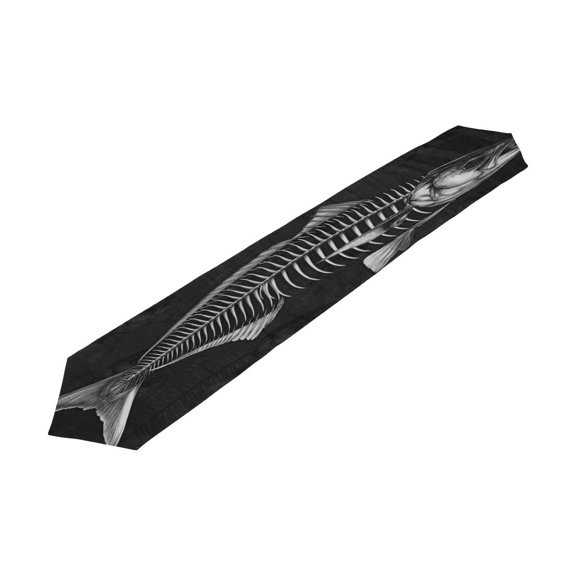 POPCreation Aussie Salmon Skeleton Table Runner Table Top Decoration Home Decor 13x90 inches