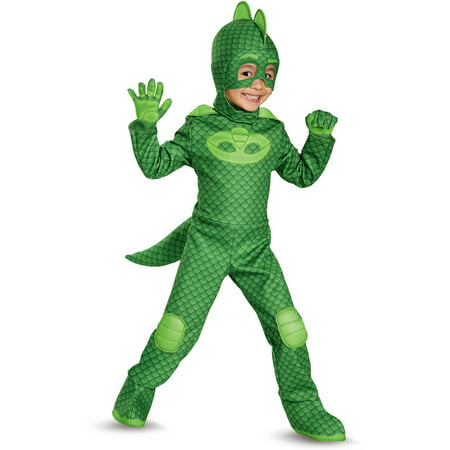 Pj masks gekko deluxe child halloween costume Small (2t)