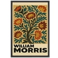 thumbnail image 6 of Framed Canvas Print William Morris Wall Art Abstract Botanical Decorative for Living Room Bedroom - 24"x36" BLACK, 6 of 8