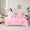 Pink 01, variant on Feelyou Cartoon Pink Bow Twin Bedding Sets 7-Piece for Kids, Fashion Ribbon Bow-tie Bedding Comforter Set, Romantic Love Heart Reversible Sheet Sets, Ultra Soft Bedroom Decor