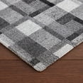 thumbnail image 6 of Martha Stewart Stella Owen Plaid Slip-Resistant Kitchen Mat, Black/Grey/White, 20"x36", 6 of 7
