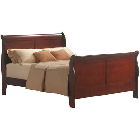 Cherry Wood Twin Beds - Acme Louis Philippe III Twin Bed, Cherry