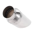 thumbnail image 1 of Punta de escape hacia abajo de 3" ID de Unique Bargains, acero inoxidable T304, pulido de superficie, tubo de codo de doble mandril, longitud total de 9.1" adecuada para salidas de escape de 3.5" OD, 1 of 7
