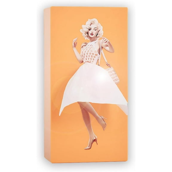 Amgo Yellow Funny Skirt Tissue Box Cover - Vintage Cute Rectangular Decorative Holder