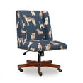 thumbnail image 2 of Home Square 2 Piece Upholstered Wood Office Chair Set in Draper Dog Blue, 2 of 11