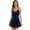 Womens Swimsuits Navy, variant on ylioge Sleeveless Tankini Swimsuits for Women One-Piece Drawstring V Neck Bathing Suits Ladies Solid Hollow Out Dresses Swimwear Sets