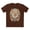 Dark Chocolate, variant on Floral Graphic T-Shirt Unisex 100 Cotton Art Design with Antique Flowers Tee 23