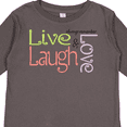 thumbnail image 4 of Inktastic Live, Laugh, Love Boys Long Sleeve Toddler T-Shirt, 4 of 5
