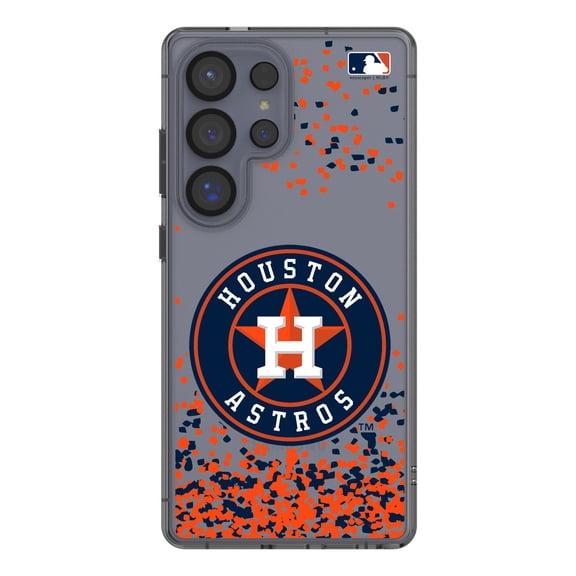 Houston Astros Galaxy S8 Confetti Design Clear Case