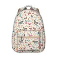 thumbnail image 1 of Fashion Butterfly Student Backpack Colorful Floral Pattern Cute Butterflies Aesthetic Bookbag for Student, 1 of 6