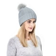 thumbnail image 3 of Winter Hat for Women Knit Snow Cap Soft Warm Earflap Hat Cold Weather, 3 of 6