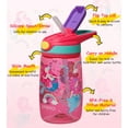 thumbnail image 2 of Opard Kids Water Bottle, BPA Free Tritan 13.5oz Water Bottle with Leakproof Lid, Straw & Carrying Loop for Toddlers, 2 of 7