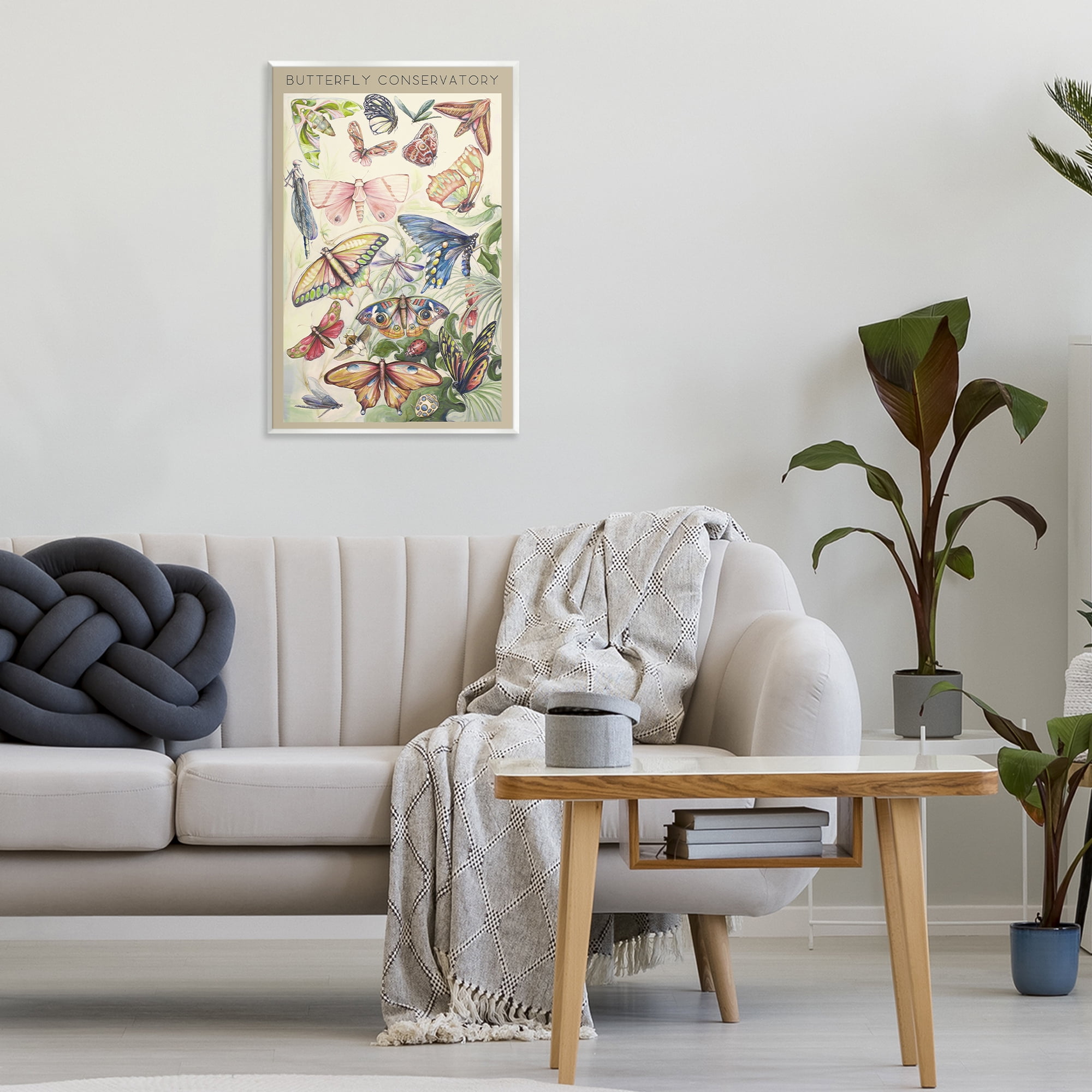 Stupell Industries Butterfly Conservatory Insects Wall Plaque Art, design by Diannart