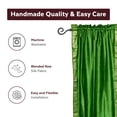 thumbnail image 4 of Lined-Forest Green Rod Pocket Sheer Sari Curtain / Drape  -43W x 120L-Piece, 4 of 4