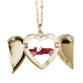 thumbnail image 1 of Rojo coches clasicos silueta geométrica Collar colgante en forma de melocotón con alas Unbranded M, 1 of 3