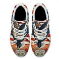 thumbnail image 2 of Patriot Eagle Memorial Day Print Sneakers Lightweight Comfortable Running Shoes for Men Women White Size 8, 2 of 7