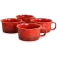 thumbnail image 2 of Crock Pot Appleton 24oz Stoneware 4 Piece Soup Mug Set in Gradient Red, 2 of 7