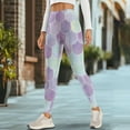 thumbnail image 4 of Renewold Mermaid Scales Violet Green Leggings for Women with Pockets Running Pants Tight High Waisted Spandex Graphic Leggings Trendy Essential Leggings Scrunch Butt Lifting, XS, 4 of 8