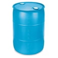 thumbnail image 6 of Bushman 55 Gallon Plastic Drum, Tight Head HDPE Storage Container with Closed Lid, Blue, 6 of 9