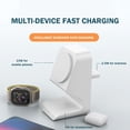 thumbnail image 4 of 3-in-1 Magnetic Wireless Charger Stand Compatible With IPhone, AirPods, And Watch, Fast Charging, Space-Saving Design, 4 of 6