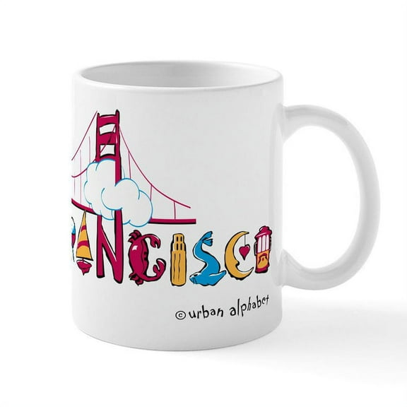 CafePress - San Francisco Mug - 11 oz Ceramic Mug - Novelty Coffee Tea Cup